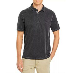 Tommy Bahama Gray Palmetto Paradise Polo Shirt Mens Size XXL 2XL Contrast Stitch